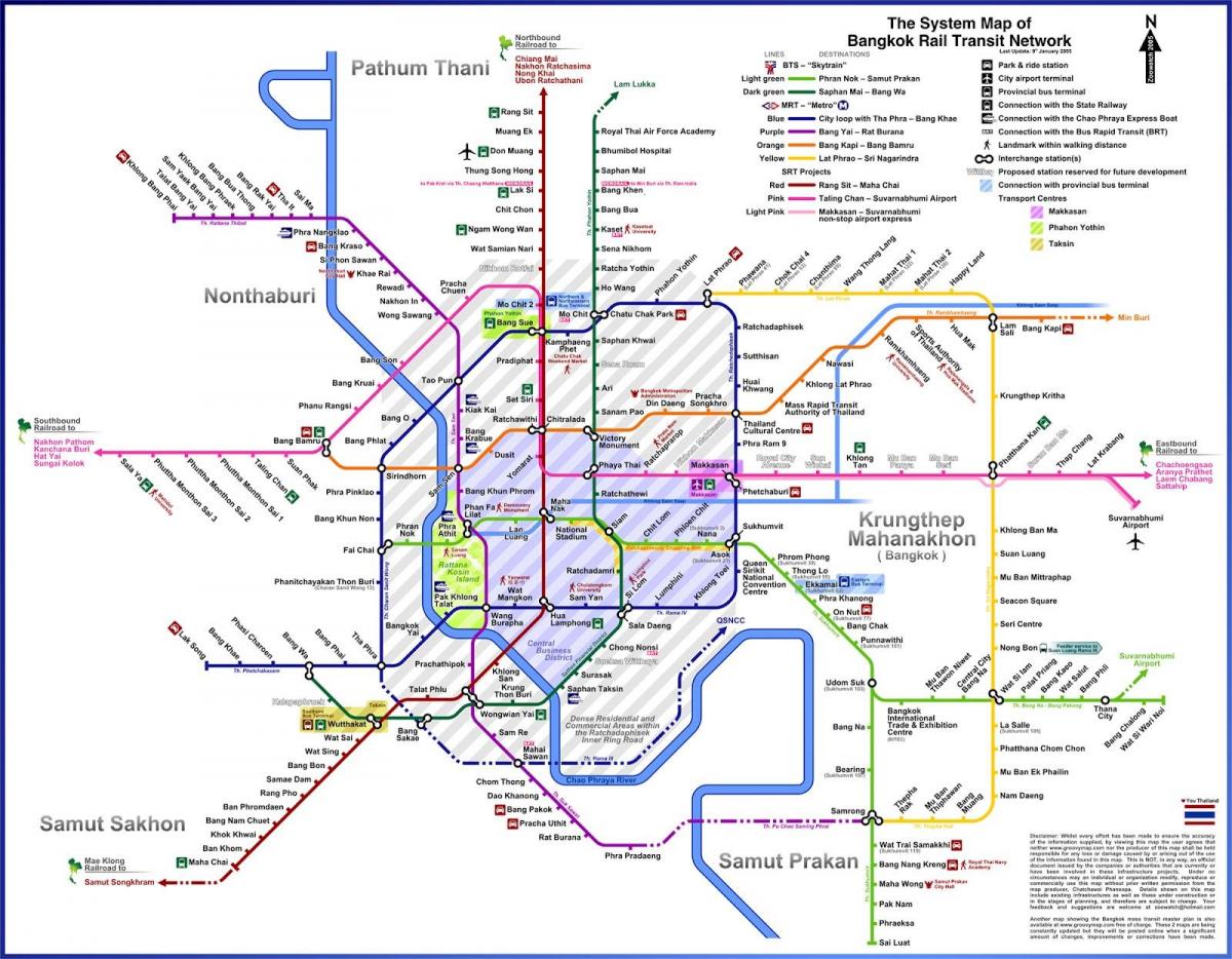 バンコクバス路線図