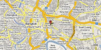 地図のスクンビットバンコク地域