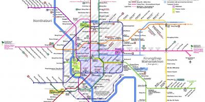 バンコクの地下鉄図2016年