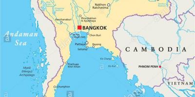 バンコクの世界地図