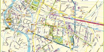 地図バンコクの路