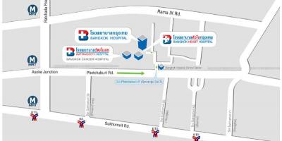 地図のバンコク病院
