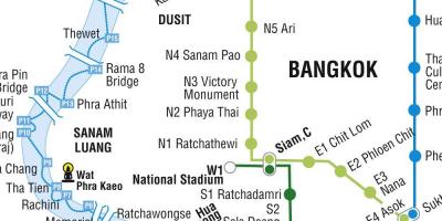 地図バンコクのメトロと観光の拠点としては最適