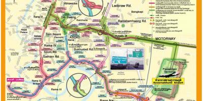 地図バンコクの高速道路
