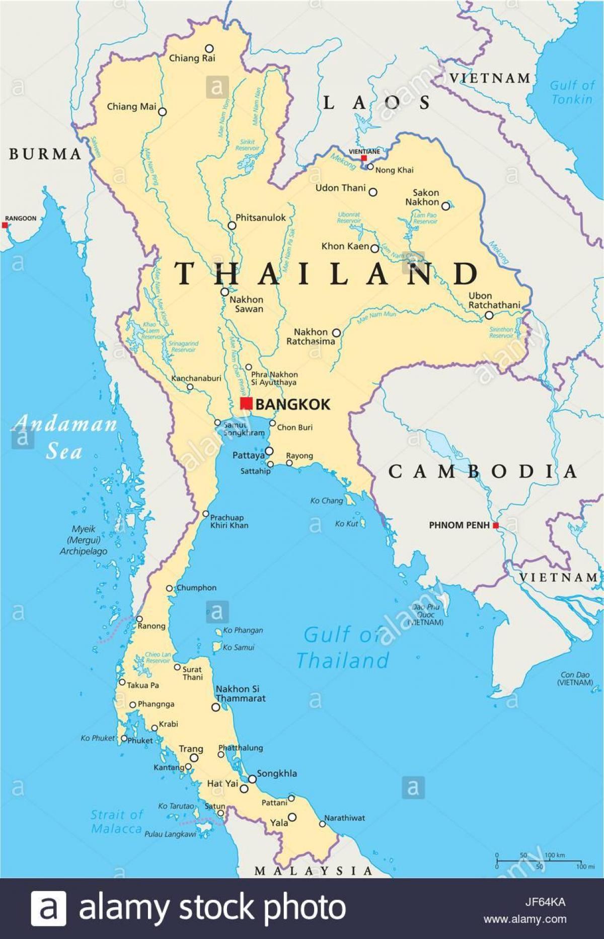 バンコクの場所が世界地図 バンコクタイルの世界地図 タイ