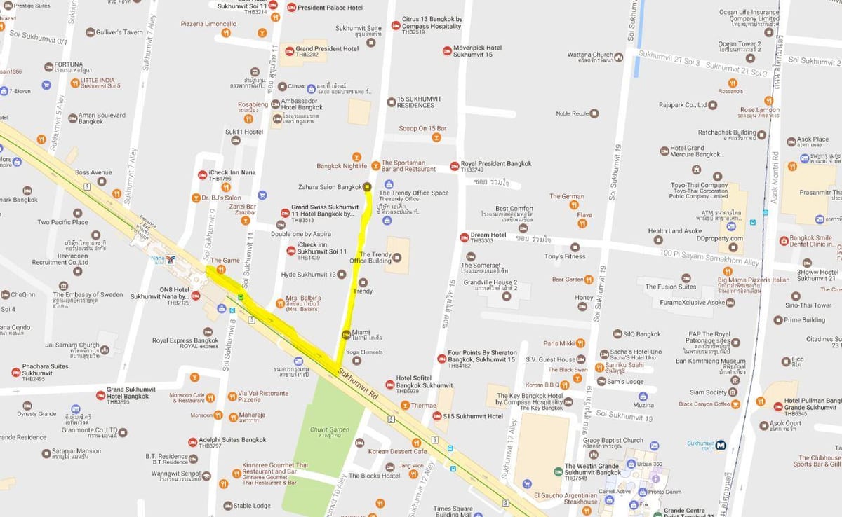 ハンガリー大使館とkヴィレッジ地図