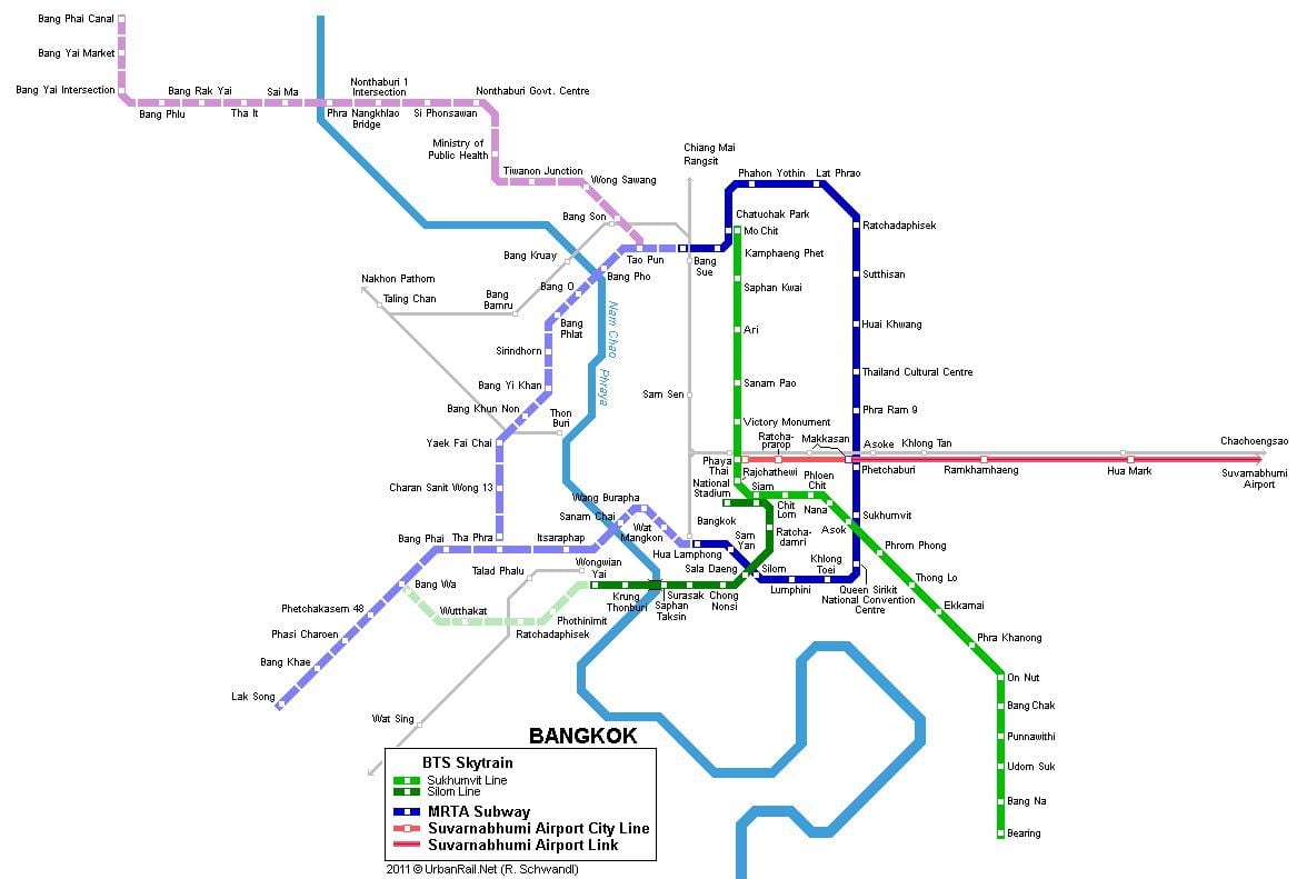 bkk地下鉄の地図