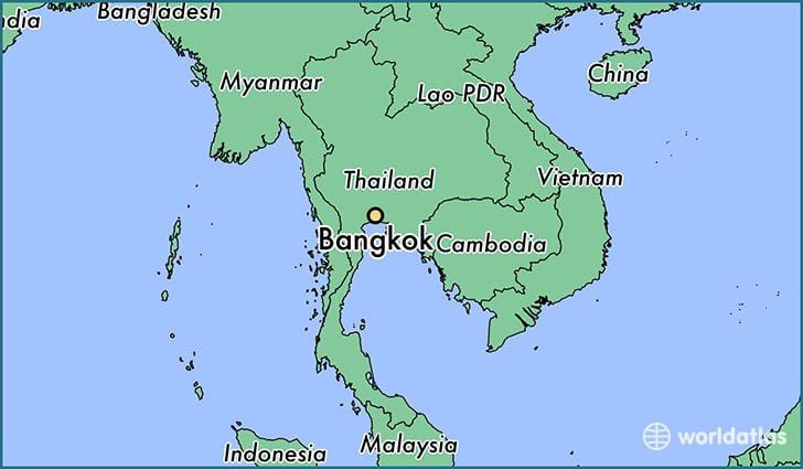 地図のバンコク国