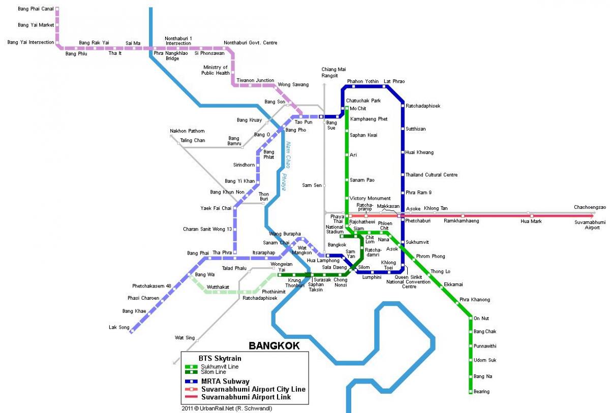bkk地下鉄の地図