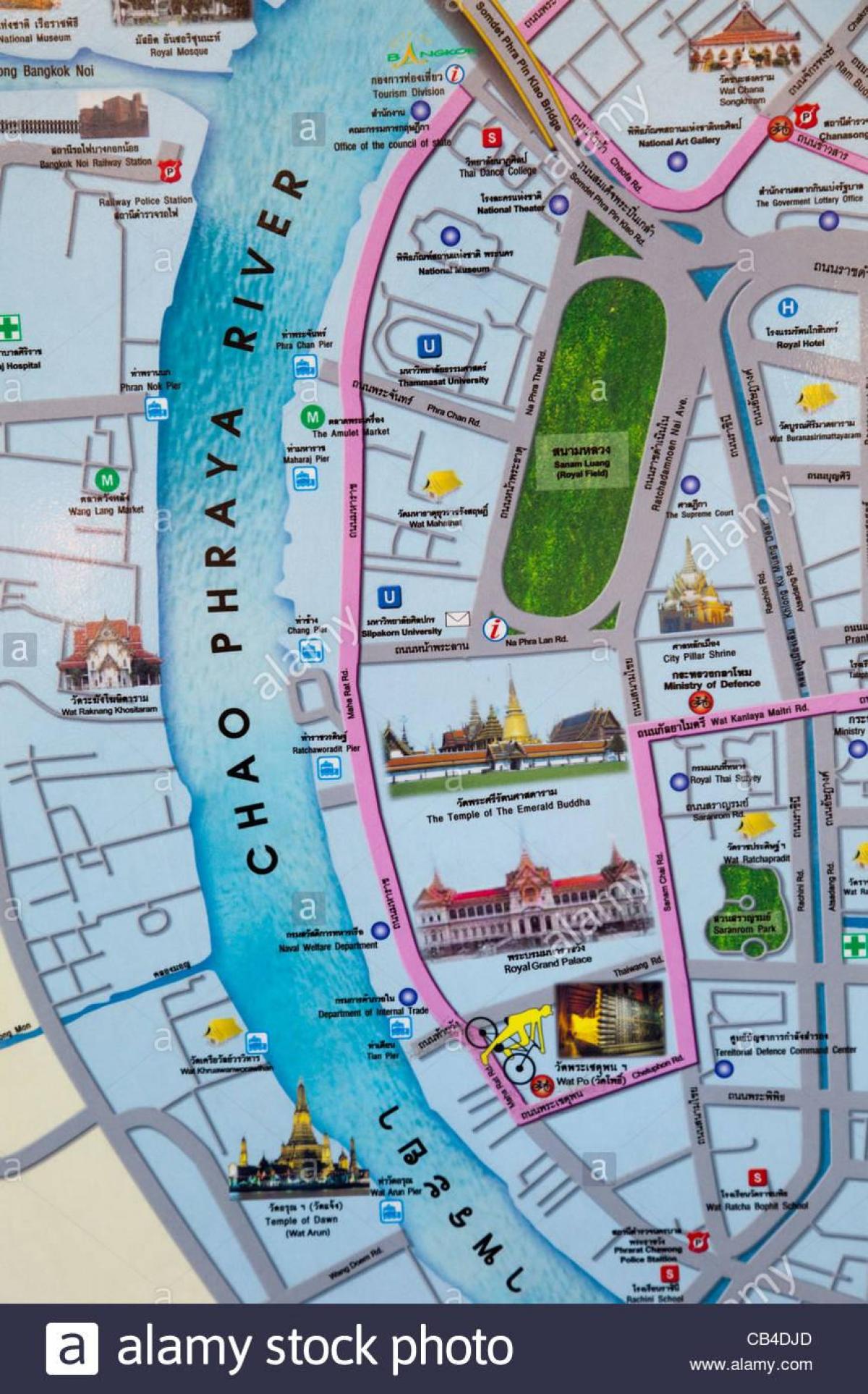 バンコク地図の観光スポット