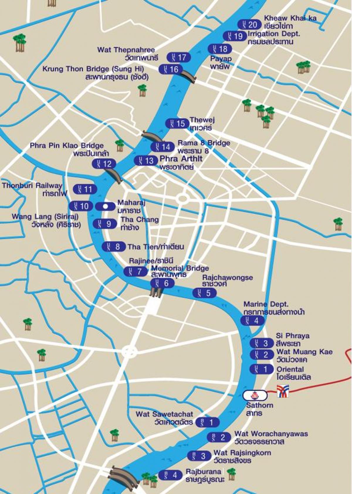 川タクシーのバンコクの地図