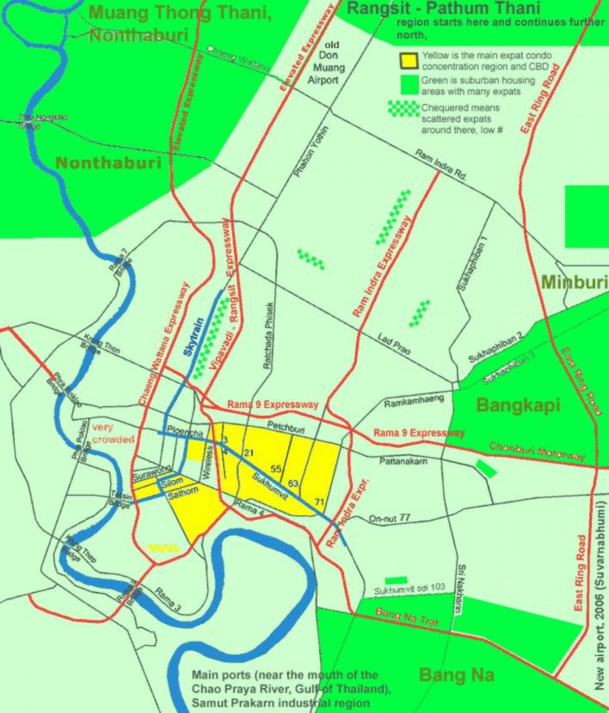 バンコク市街地地図