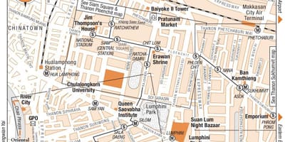 バンコク市街地図