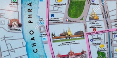 バンコク地図の観光スポット