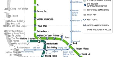 Bkkバンコク地図
