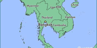 地図のバンコク国