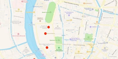 地図の寺のバンコク
