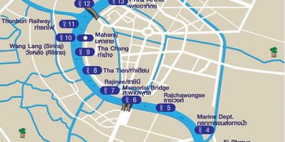 川舟バンコクの地図