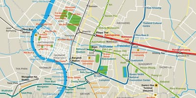 地図のバンコク市センター