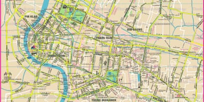 市バンコクの地図