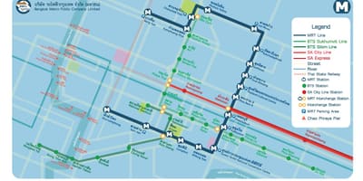 バンコクエアポートレールリンク都市線地図