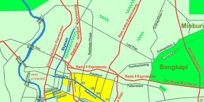 バンコク市街地地図