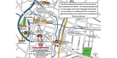 ホアlamphong鉄道駅の地図