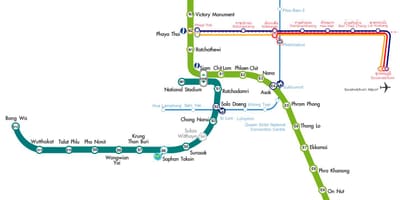 バンコク空港バンコク地図